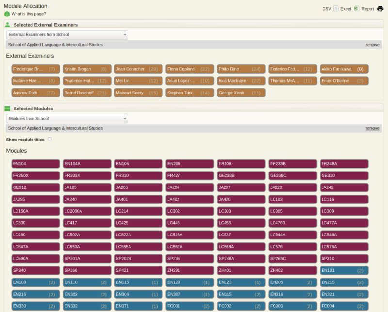 Module Assigment Tool Screenshot