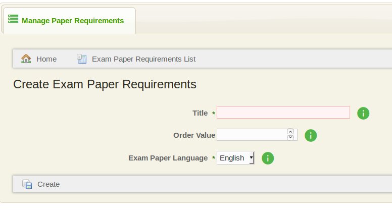 Creating New Paper Requirements