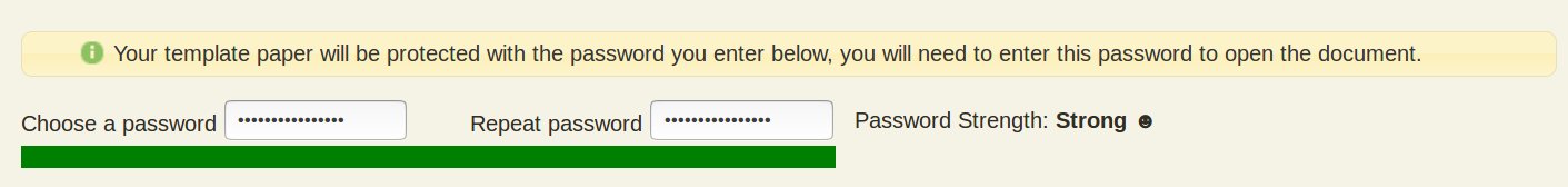 Strong Password Choice